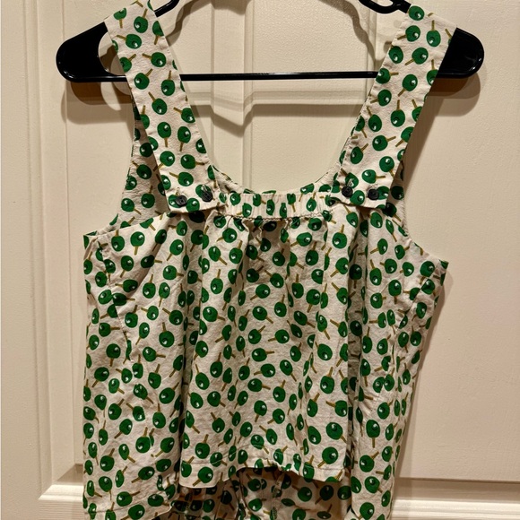 Anthropologie Pickleball Paddle Print Sleeveless Top – Size 6 - Picture 2 of 4